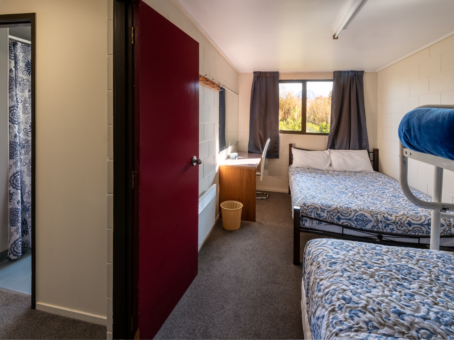 Queen Bed with Single Bunk